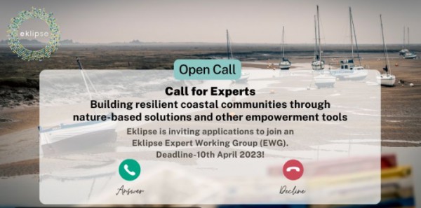 Open Call for Experts on “Building resilient coastal communities through nature-based solutions (NBS) and other empowerment tools”