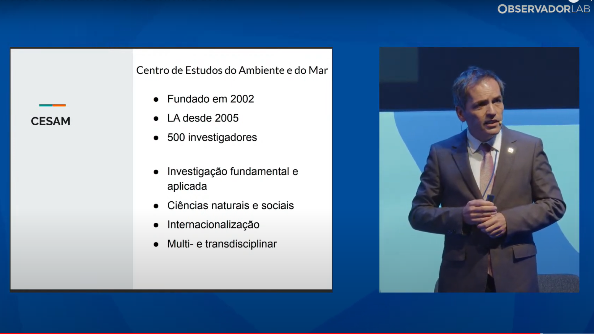 Reitor da UA destaca investigação do CESAM em novo ‘Encontro Fora da Caixa’