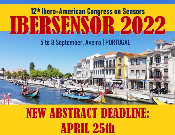 12º Congresso Ibero-americano de Sensores (IBERSENSOR 2022), de 5 a 8 de setembro