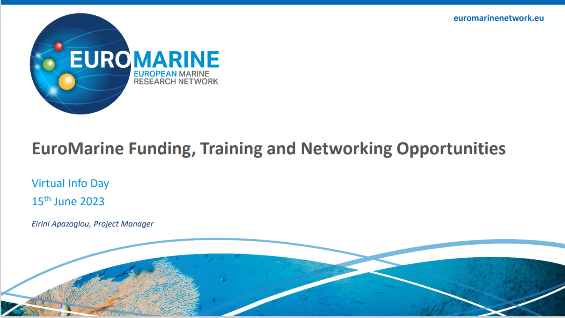 Rede EuroMarine promove sessão online e disponibiliza recursos para investigadores