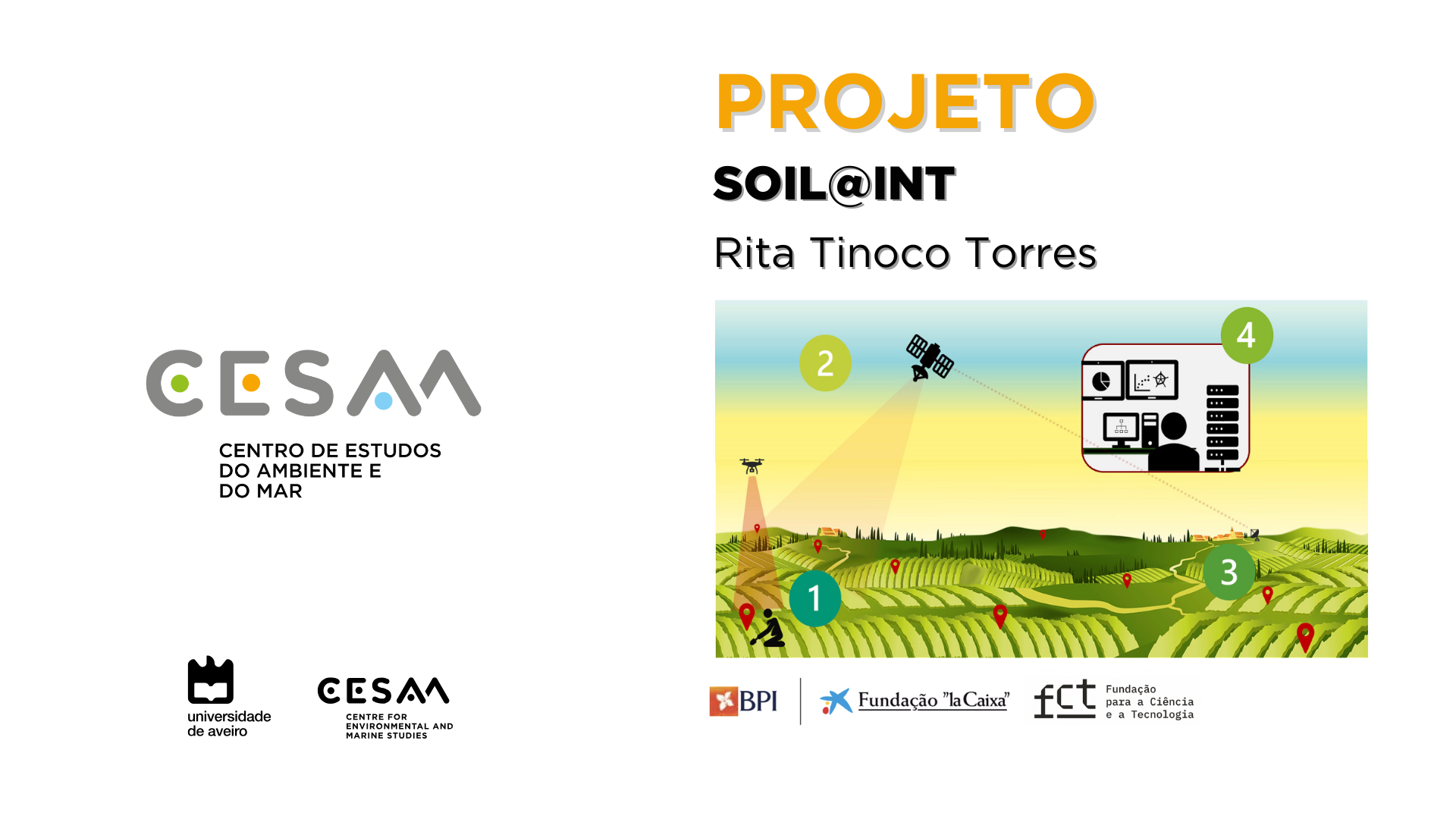 Projetos CESAM: Rita Tinoco (CESAM/DBio) apresenta o projeto Soil@INT que teve início este mês de outubro