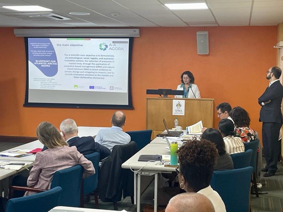 Investigadora Ana Lillebø no Workshop sobre a cooperação científica marinha entre EU e Caraíbas